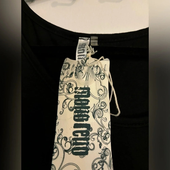 NWT monoreno Womens 3/4 Sleeve 95/5 Rayon/Spandex Flowy Mini‎ Dress Chiffon Trim - Picture 3 of 6